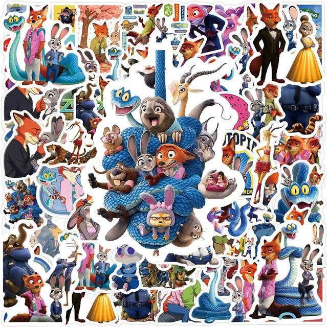 Disney Zootopia 2 Aufkleber, 10 Stück - Bild 1