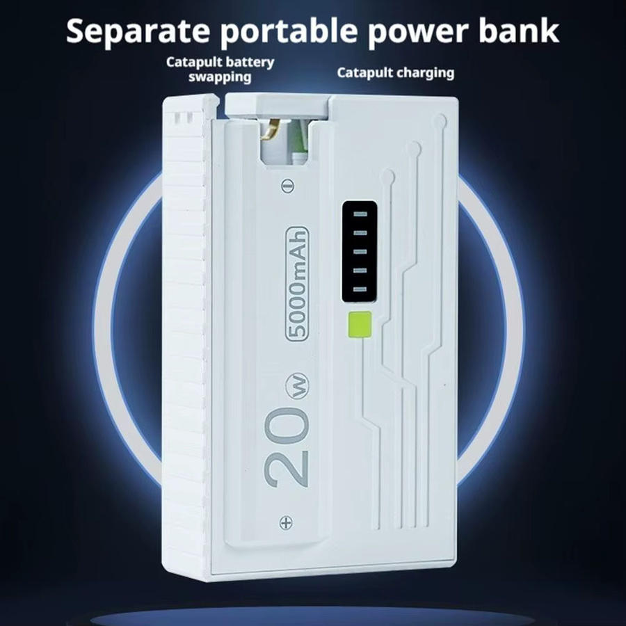 DIY 21700 Batteriekasten Kit für Power Bank mit 20 W Schnellladung in Grau oder Weiß (ohne Batterien) - Bild 2