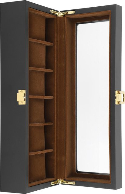 TOMTOP JMS Uhren Display Box, Holz, 6 Slots, Schwarz, Herren - Bild 1