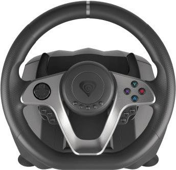 Genesis Gaming Lenkrad SEABORG 400 Racing Set für PC, Xbox und PlayStation in Schwarz und Silber - Bild 1