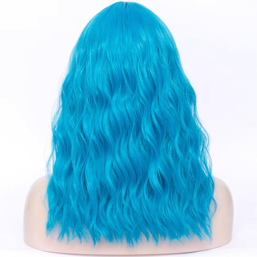 shyred Perücke mit Pony, blau, synthetisch, Damen - Bild 2