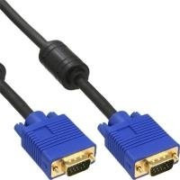INLINE S-VGA Kabel Premium mit vergoldeten Steckern, 15-polig, Länge: 15 m - Bild 1