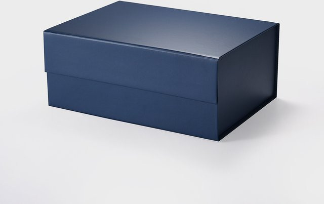 Geotobox Luxus-Geschenkbox aus Hartkarton mit Magnetverschluss, Farbe: Tiefblau, B/T/H: 23,5 x 17,0 x 10,0 cm - Bild 1