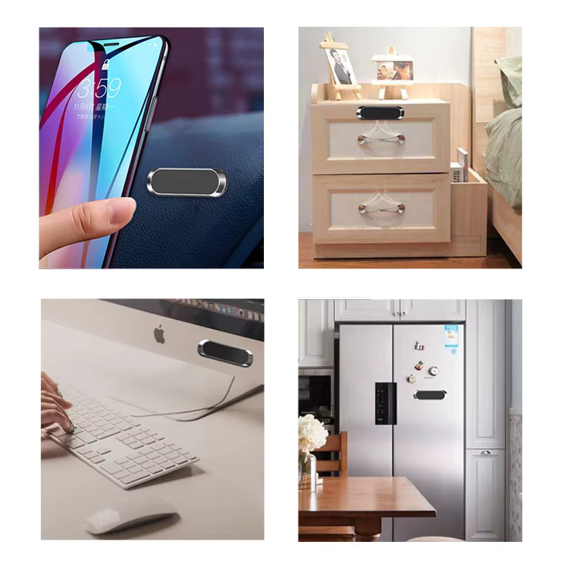 Magnetische Handyhalterung mit Vakuum-Saugnapf für Auto, Büro und Schlafzimmer in Schwarz oder Silber - Bild 2