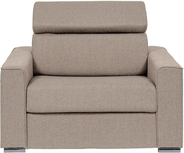 Vente-unique Schlafsessel Vizir in Beige mit Armlehnen - Bild 1