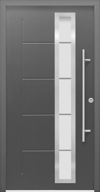 Splendoor Sicherheits-Haustür ThermoSpace Prime Paris RC2 in Anthrazit mit Glaseinsatz, B/T/H: 100 x 7,0 x 210 cm, Anschlag Rechts - Bild 1