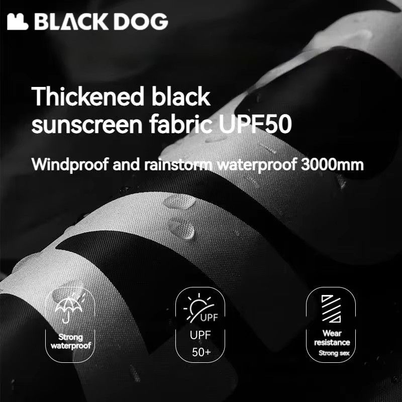 BLACKDOG Markisenzelt mit UPF50+ Sonnenschutz und wasserdichter PU3000 Beschichtung, 15 m², Schwarz - Bild 6