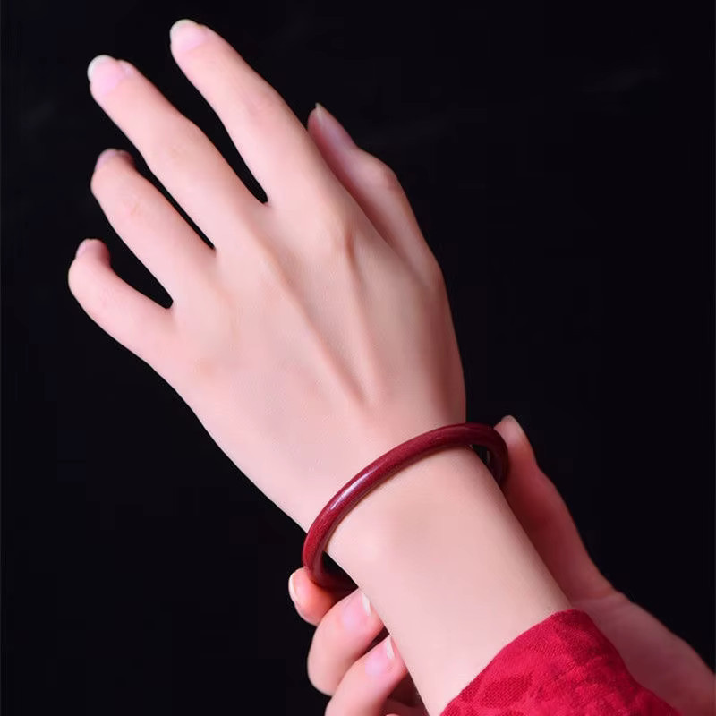 SayMakerLace Armband, Blume, Zinnober Rot, Jade, Damen - Bild 3