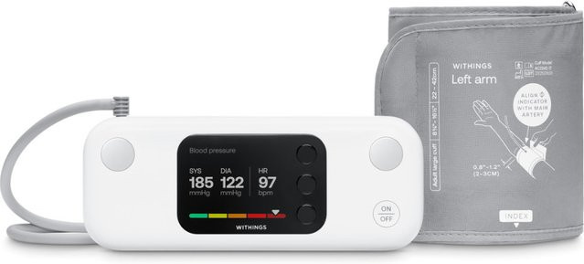 Withings BPM Vision Smartes Oberarm-Blutdruckmessgerät in Weiß mit 2,8 Zoll LCD-Farbbildschirm und FlexiFit Manschette (22-42 cm) - Bild 2