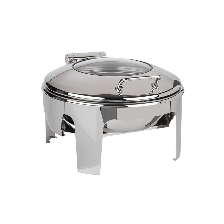 APS Chafing Dish EASY INDUCTION rund aus Edelstahl in Silber, Fassungsvermögen: 6 l, B/T/H: 50 x 46 x 30 cm - Bild 1