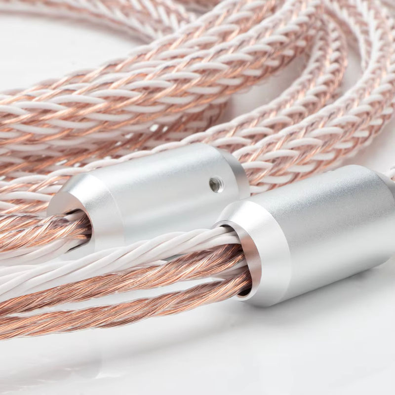 Preffair 12TC High-End Lautsprecherkabel aus 7N OCC Kupfer-Bitdraht in Multicolour mit 2 Spatensteckern und 4 Bananensteckern für Audio-Verstärker - Bild 5