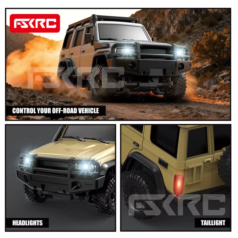 FMS Offroad-Auto, ferngesteuert, 1:43, 2-in-1, mit austauschbarer Karosserie - Bild 2