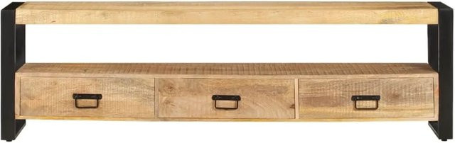 vidaXL TV-Schrank aus Mango-Massivholz in Braun, B/T/H: 150 x 30 x 45 cm - Bild 1
