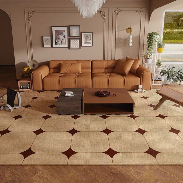 VIKAMA Verdickter mittelalterlicher Wohnzimmerteppich in Aesthetic Design für Wohnzimmer, Schlafzimmer und Büro - Bild 1
