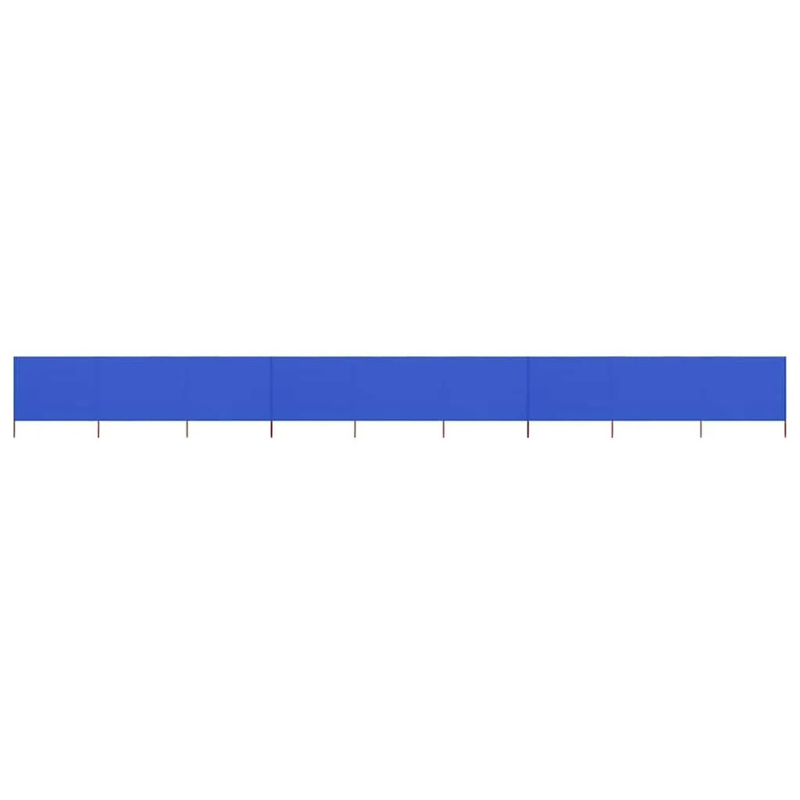 vidaXL 9-teiliges Windschutzgewebe in Azurblau, B: 1200 cm, H: 80 cm - Bild 2