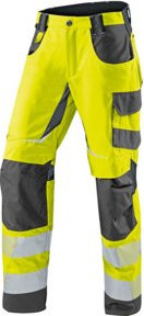Kübler PSA Reflectiq Hose 2407 in Warngelb/Anthrazit mit Cordura nach EN 14404 - Bild 1