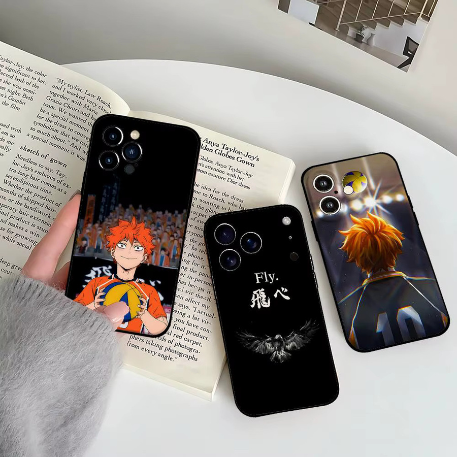 Mesuca Anime Haikyuu Handyhülle aus weichem TPU für iPhone 11 bis iPhone 17 Pro Max Plus Mini in Mehrfarbig - Bild 4