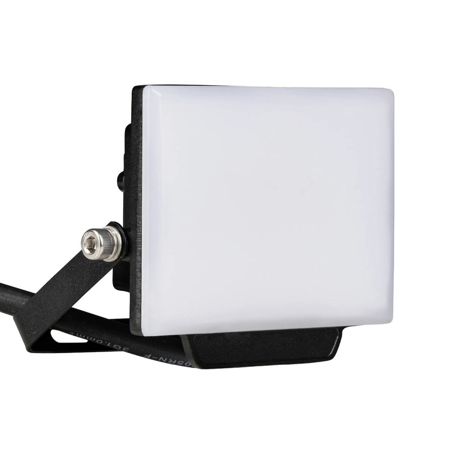 LED Floodlight Strahler 10W mit 900lm, 4000K Kaltweiß, IP65, Schwarz, verstellbar - Bild 2