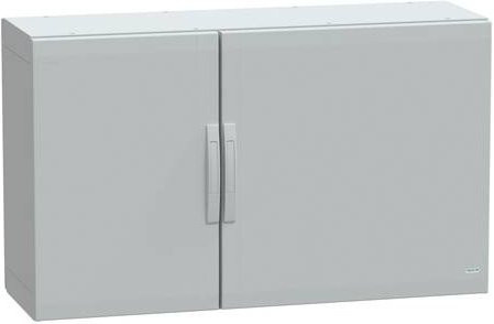 Schneider Electric Polyestergehäuse Bodenstehend PLA in Grau mit Volltüren, IP65, B/T/H: 75,0 x 125,0 x 42,0 cm - Bild 1