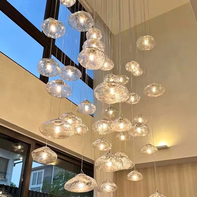 Gbbmade LED Kronleuchter in Smoke Gray für moderne Innenbeleuchtung im Wohnzimmer und Treppenbereich - Bild 1