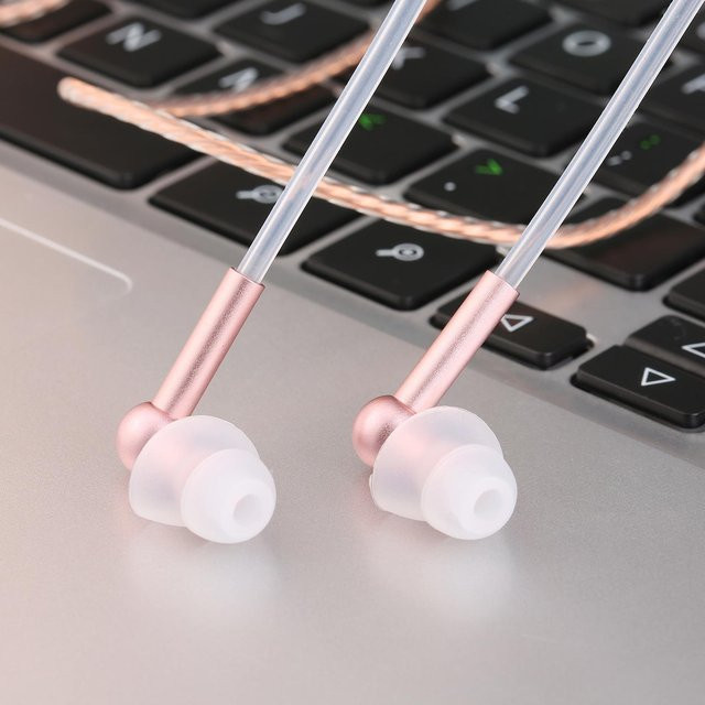 IBRAIN FC31 Air Tube Anti-Strahlung In-Ear-Kopfhörer mit 3,5 mm Klinkenanschluss in Rose Gold - Bild 1