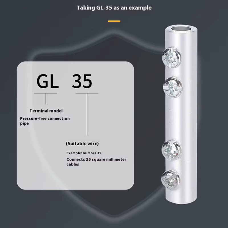 Kupfer-AL-Kabelverbinder Rohrförmige Schraubverbinder GT/GTL/GL als Schnellkabelverbinder und Kupferdraht-Endklemmen - Bild 2