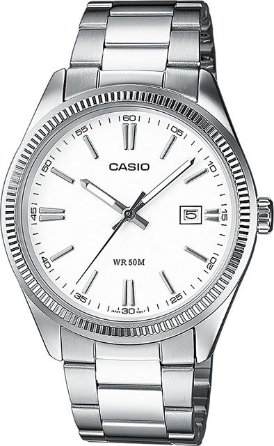 Casio Armbanduhr, Quarz, Edelstahl, 39 mm, Herren - Bild 1