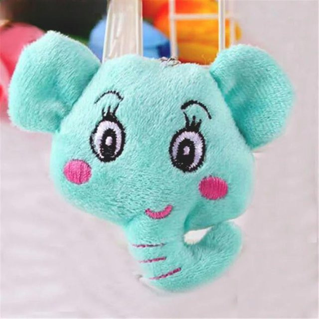 Kidsly Mini-Plüsch-Elefant-Spielzeug, kleiner Anhänger, 10 cm, Blau - Bild 1