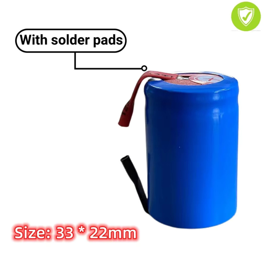 Aimjin Ni-MH Akku Sub C, 1,2 V 2800 mAh, Blau, mit Schweißlaschen - Bild 3