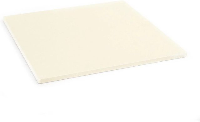 Toboli Pizzastein aus Cordierit, rechteckig, Beige/Weiß, B/T: 33 x 33 cm - Bild 1