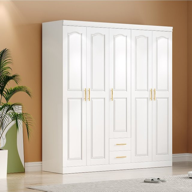 DUTRIEUX Aufbewahrungsschrank in Weiß mit Türen und Schubladen, moderner Standschrank für das Schlafzimmer - Bild 1