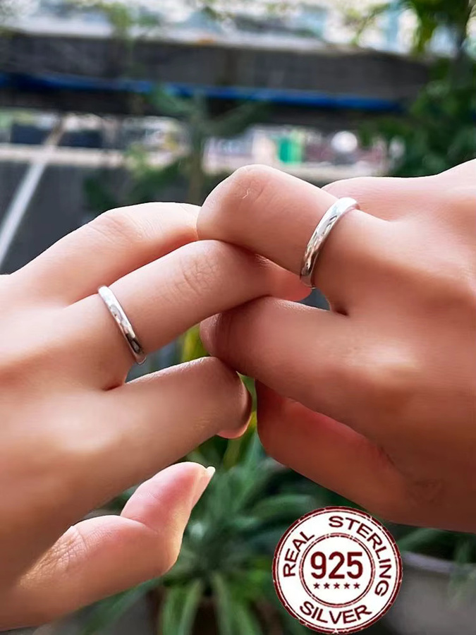 CWWZircons Paarring, 925 Silber, Zirkonia, Unisex - Bild 5