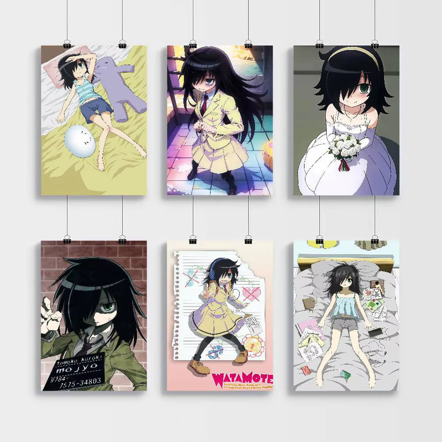 Watamote Kuroki Tomoko Classic Vintage Poster aus Papier in Mehrfarbig, Rechteckig, B/H: 10 x 15 cm - Bild 3