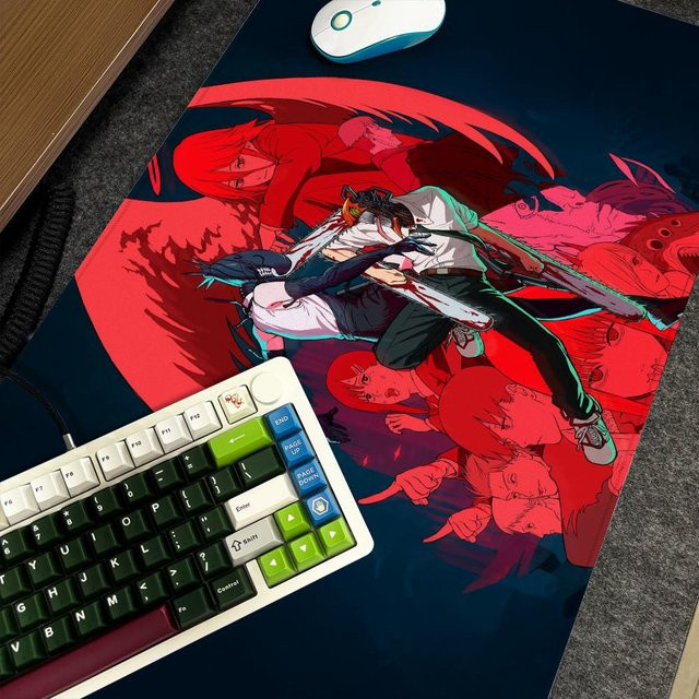 Chainsaw Man The Movie Reze Arc Mauspad XXL rutschfeste Schreibtischunterlage für Gamer, B/B: 90 x 40 cm, Multicolour - Bild 1