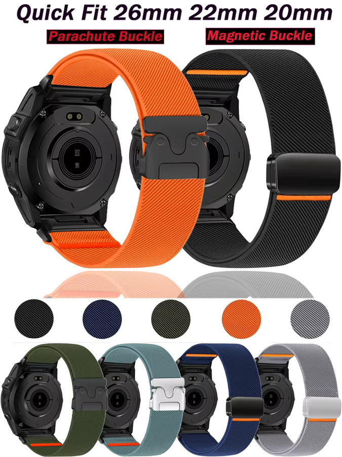 AETEEY Uhrenarmband Nylon, Schwarz, Unisex - Bild 5
