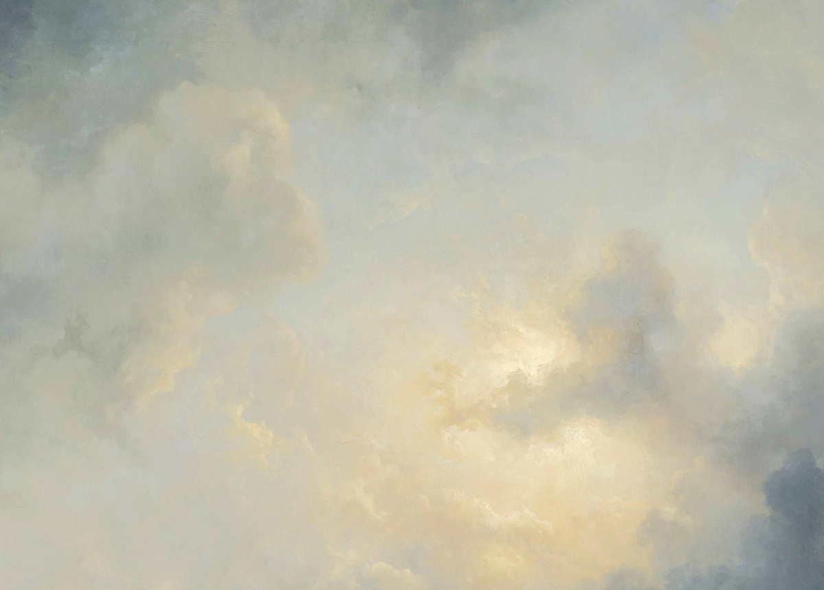 KEK Amsterdam Mural Golden Age Clouds 1 Wandbild in Multicolor und Beige, Breite: 3,896 m - Bild 2