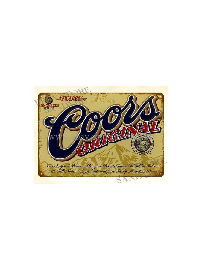 Metall-Blechschild Coors Bier Wandkunst für Küche und Café B: 20,0 cm, H: 14,0 cm, T: 1,0 cm - Bild 2