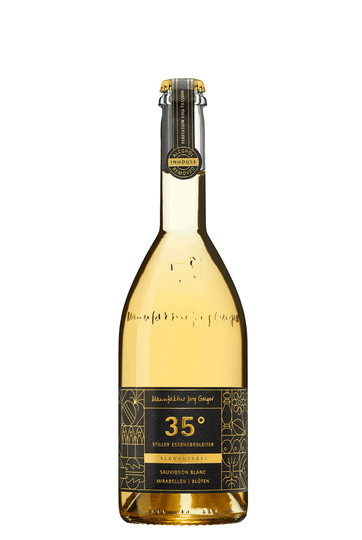 Manufaktur Jörg Geiger, 35 Grad, Mirabellen, Blüten, alkoholfreier Wein, Sauvignon Blanc, trocken, 0,75 l - Bild 1