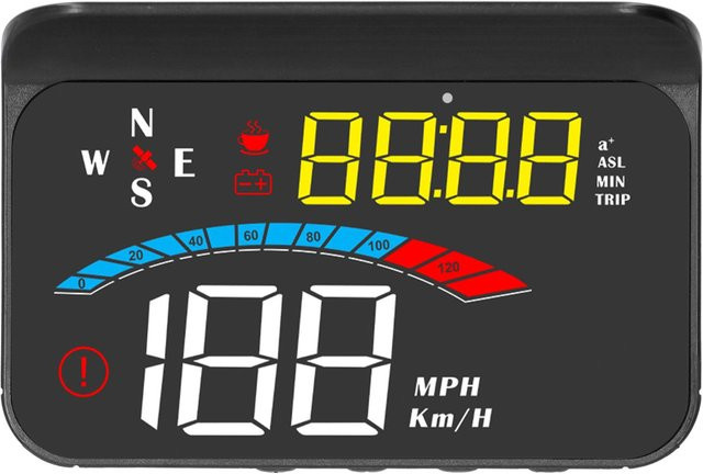 Neoglint Universeller HD-Head-Up-Display HUD-Projektor mit Warnfunktionsmonitor in Gelb und Schwarz - Bild 1