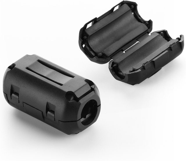 Si Tai&SH Clip-On Ferritringkern zur EMI RFI Geräuschunterdrückung für Kabel und aktive Komponenten, Schwarz, 5 mm - Bild 1