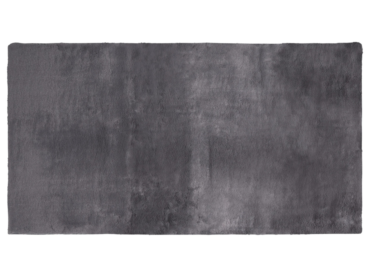 LIVARNO Teppich in Fell-Optik, Grau, B: 80 cm, L: 150 cm - Bild 4