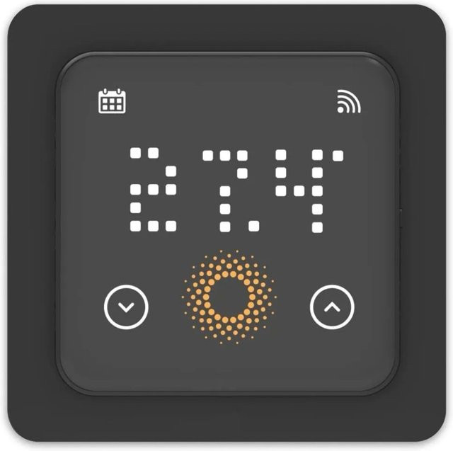 WARMON Thermostat TS 500 WiFi in Schwarz mit Display und App-Steuerung - Bild 1