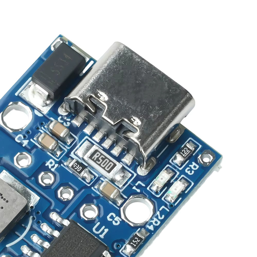 AA/AAA-Batterie zu Lithium-Batterie Aufwärtswandler Lade- und Entlademodul für 3,7V bis 6V Stromversorgung in Blau - Bild 3