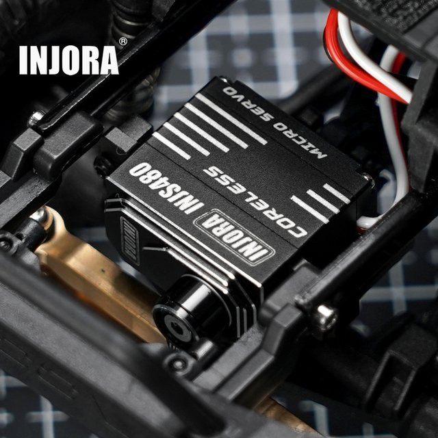 INJORA Kernloses Mikroservo mit Servohorn, 1:24, Metall, Zubehör - Bild 1
