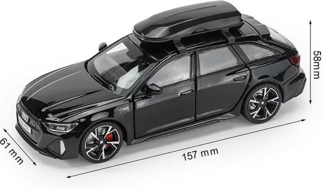 JJRC RS6 Spielzeugauto, 1:32, mit Ton und Licht, schwarz - Bild 1