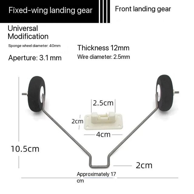 BANGSHE Surfer X8plus Schaumstoff-Landegestell-Modellzubehör, Schwarz - Bild 1
