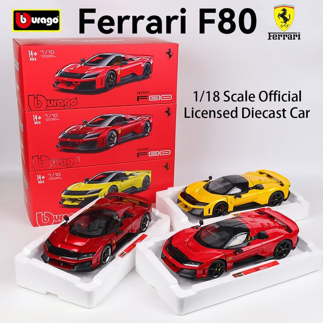 Bburago Ferrari F80, Legierungsautomodell, 1:18, ab 14 Jahren - Bild 1
