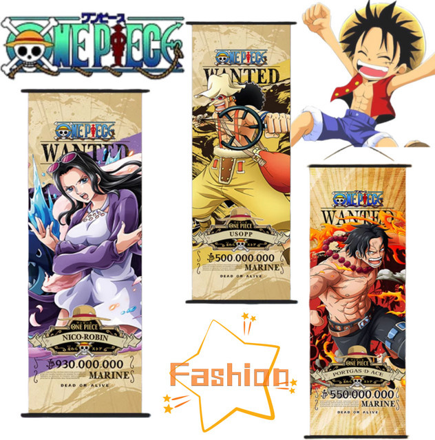 One Piece Poster mit Luffy, Chopper und Usopp in Mehrfarben als dekoratives Wandbild für dein Wohnzimmer oder Schlafzimmer - Bild 1