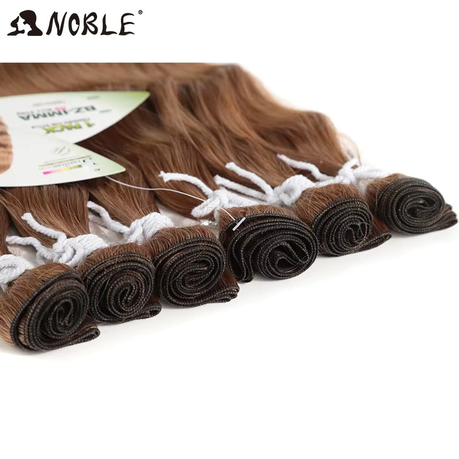Edle Haar Wasser Welle Synthetische Haar Extensions, Ombre Blonde, 20 Zoll, 6er Paket - Bild 3
