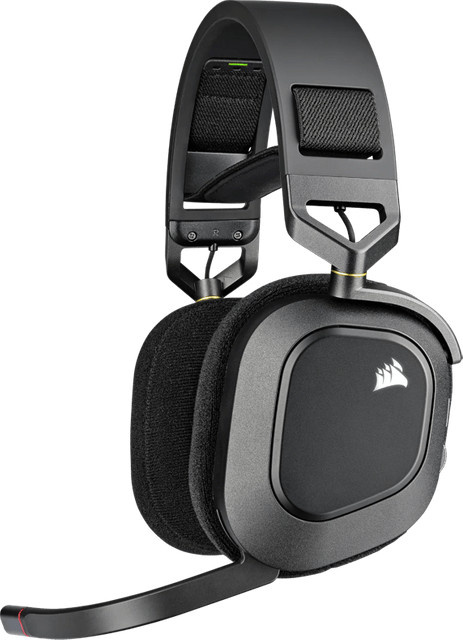 Corsair HS80 RGB Wireless Over-Ear Headset in Schwarz mit Bluetooth und USB-A Verbindung für PC und PlayStation - Bild 1